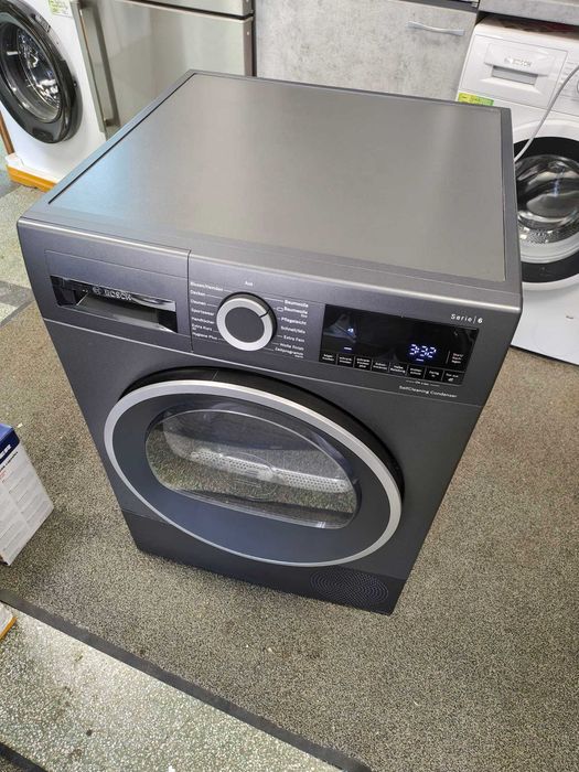А+++ Черен-Black Сушилня с термопомпа Bosch-Бош 9 кг Серия-Serie 6 SelfCleaning Condenser