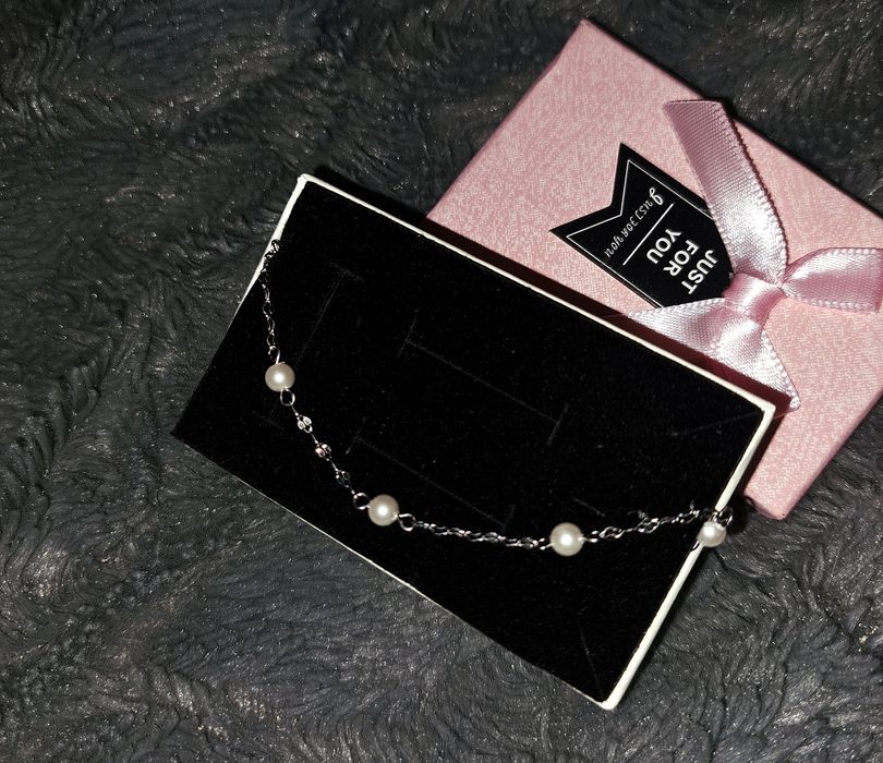 Серебро 925 браслет жемчуг