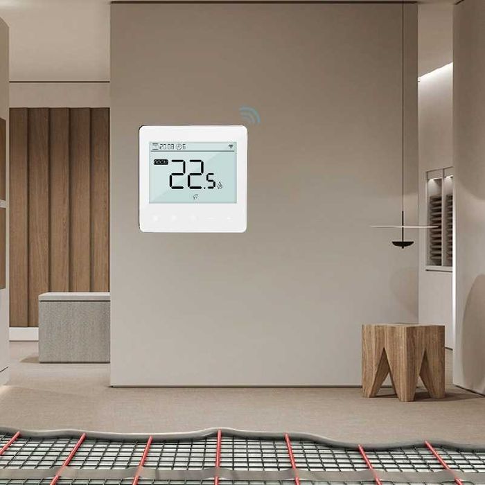 Automatizare Incalzire Pardoseala Q10, 4 Termostat cu fir Q40, Alb