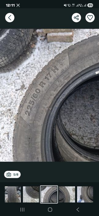 Vand 2 anvelope 225 60 17 continental de iarna bune