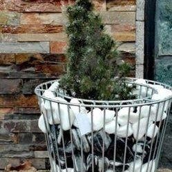 Для ваза белий камен галка