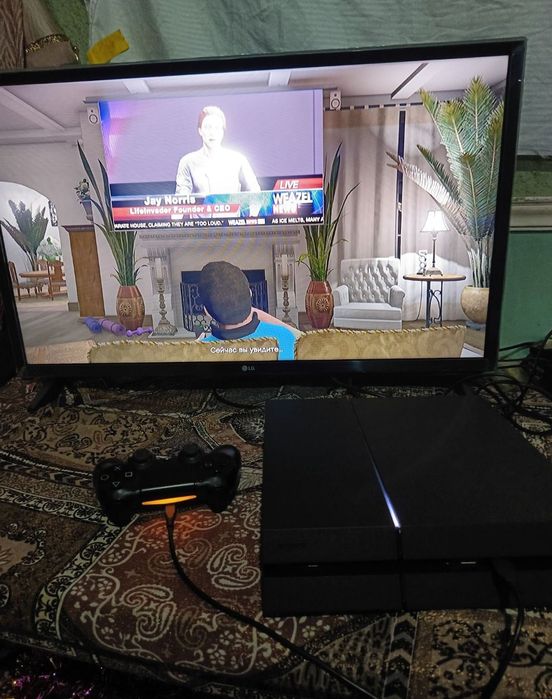 PS4  1000gb 14шт игры