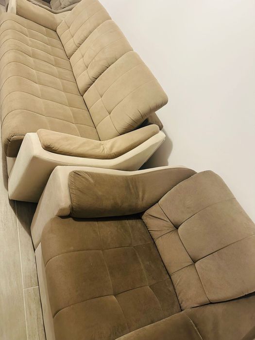 Canapea extensibila cu doua fotolii