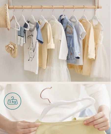 Комплект от 50 детски закачалки SONGMICS
