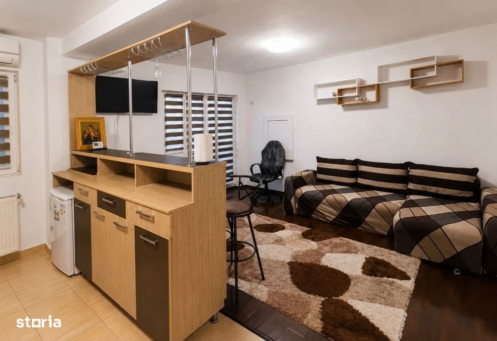 Garsonieră tip studio 38 mp| Militari | Mobilată |Centrală proprie — fotografia 1