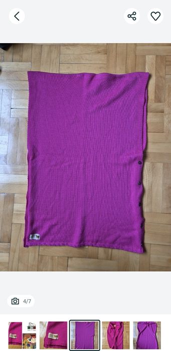 Şal Poncho Pura Lana Italia lux, Lână Pură, Tehnologie ECO