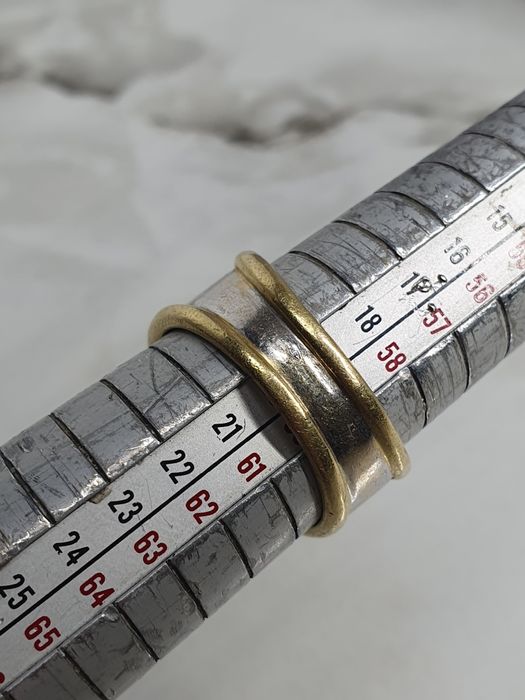 Inel din aur de 18K cu safir natural și diamante naturale – mărimea 60 – 14,22 g