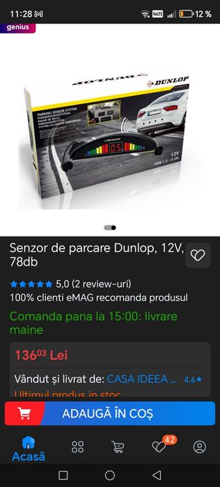 Senzori parcare dunlop