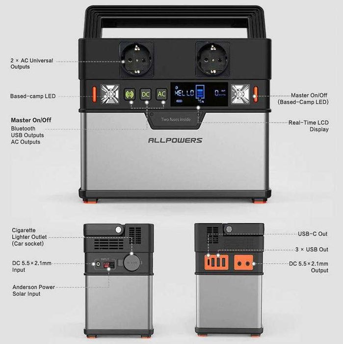 288Wh78Ah 300W 220V Соларен Генератор Електростанция Слънчевa Централа