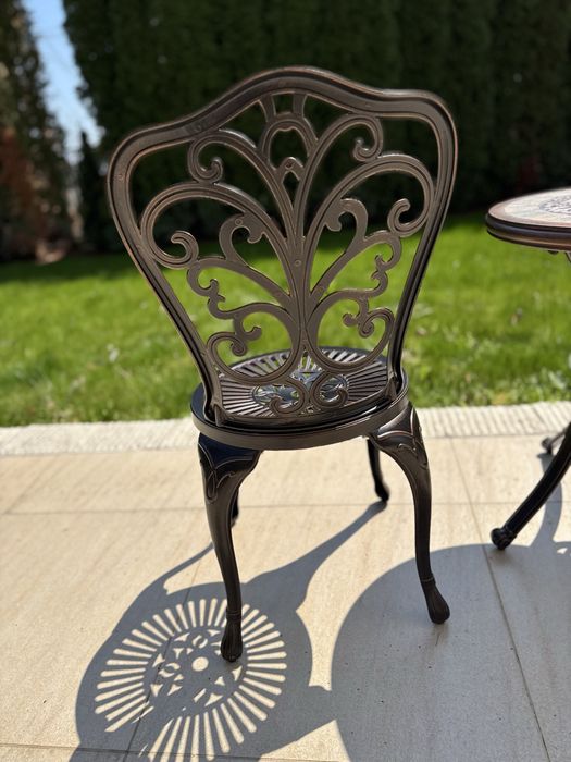 Градински стол и маса от алуминий,външни мебели