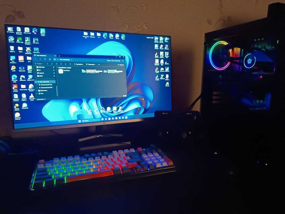Компьютер. Отличный ПК для игр и монтажа + Монитор HP 27" в комплекте