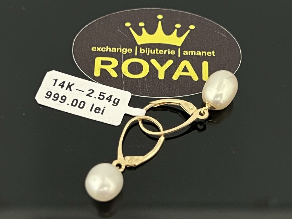 Bijuteria Royal CB : Cercei dama aur 14K  2,54 grame