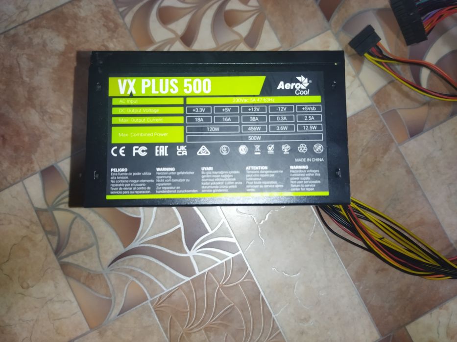 Блок питания AeroCool VX Plus 500W ATX