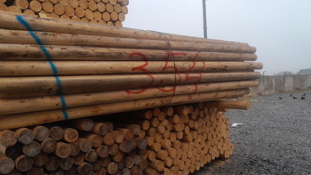 Оцилиндрованные бревна