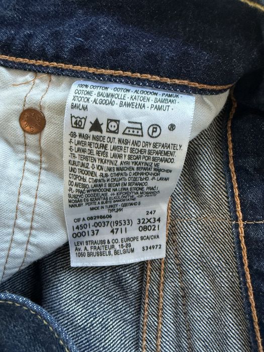 Blugi LEVIS 501 Albastru Barbati | Marime 32 x 34 (Talie 81 cm)