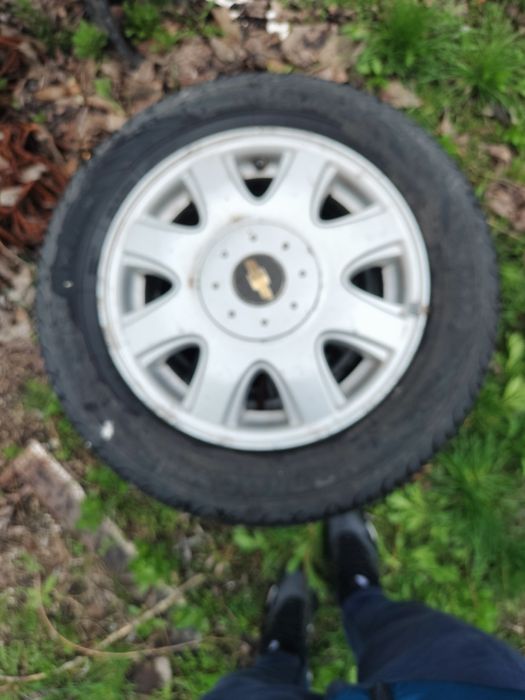 Jante aliaj 4x100 R14+anvelope de vara chevrolete