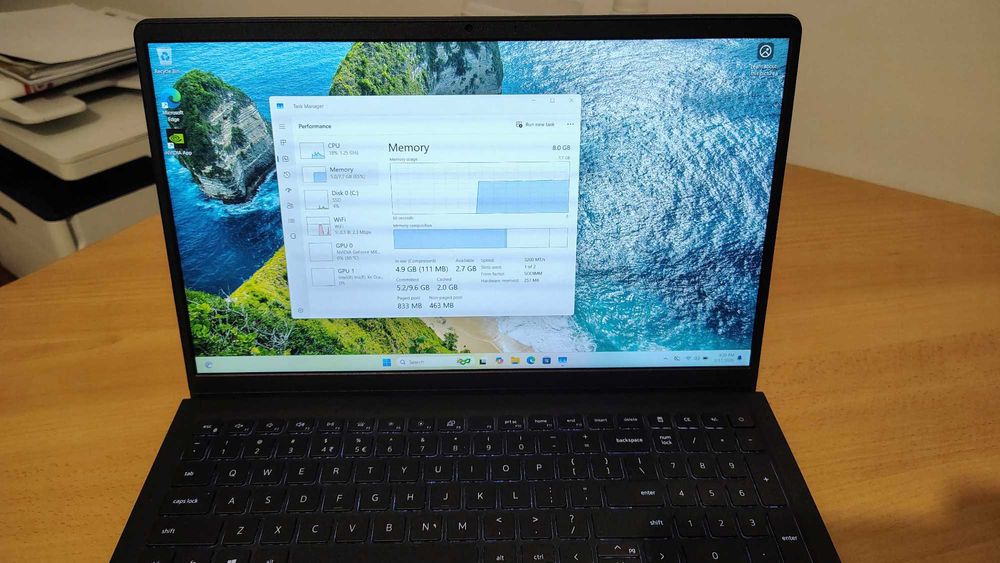 Laptop Dell - 16" - i5 1135G7 - 8GB - 256GB nVME -  MX350 - Win 11 Pro