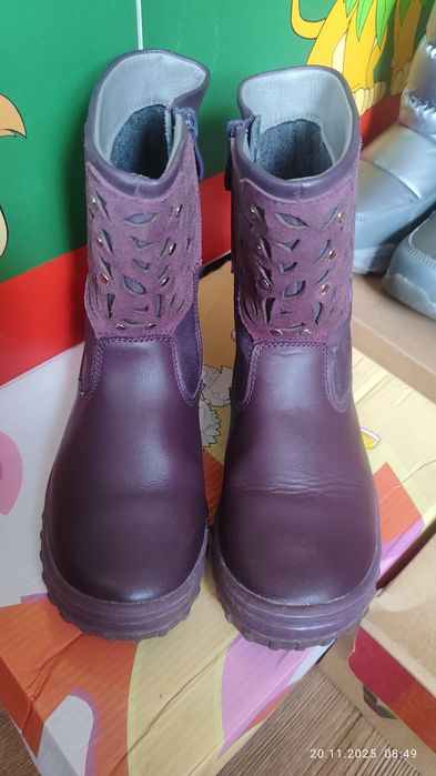 Сапоги зимние для девочки 33р.