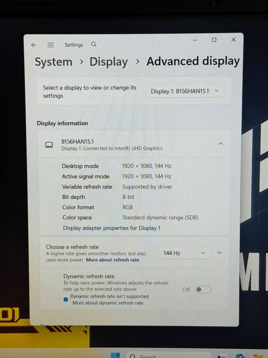 144Hz Asus Tuf Dash FX517`Core i7-12650H/16GB DDR5/512GB SSD/Nvidia RTX 3050Ti/Бат 6ч