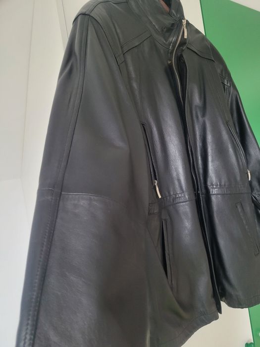 Geaca de piele lunga