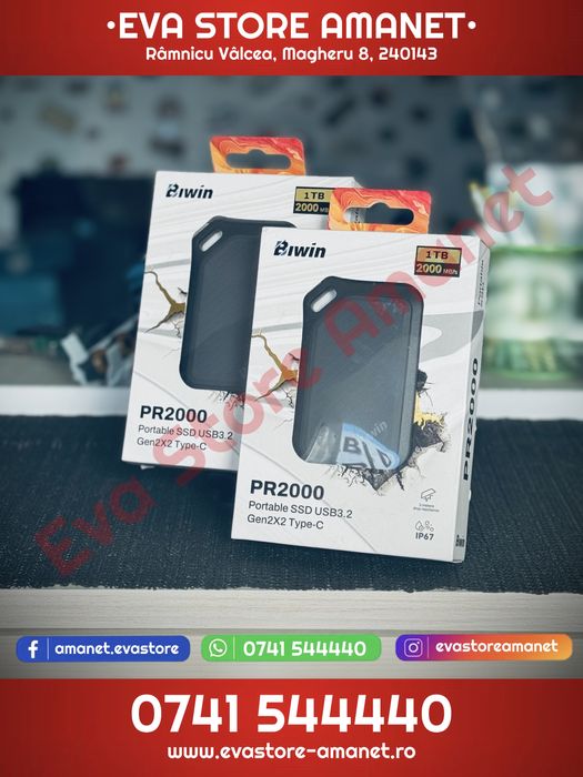 Hard Extern SSD 1TB BIWIN PR2000 3.2 Gen2x2 2000 Mb/s IP67 USB-C USB-A
