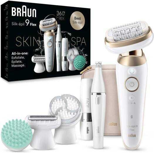 Эпилятор Braun Silk-epil 9 Flex SkinSpa 9-681 3D, гарантия 1 год!