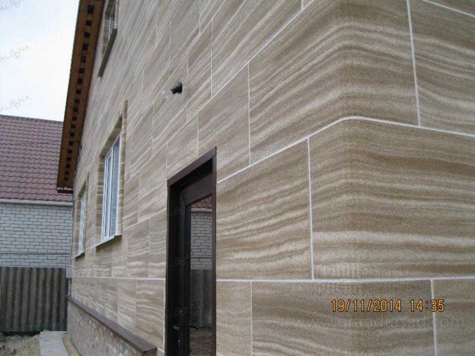 Гибкий камень на фасаде и для наружного приминения