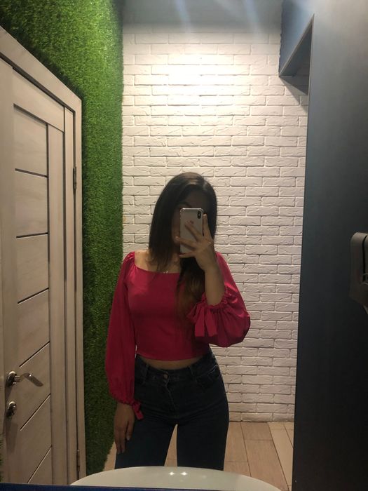 Блузка короткая вечерняя