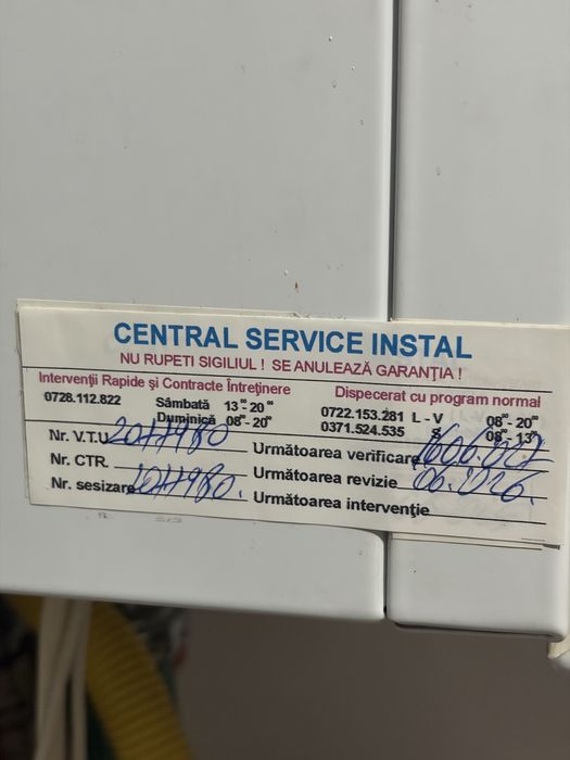 Centrală termică Vaillant turboTEC plus 32kW- revizii la zi