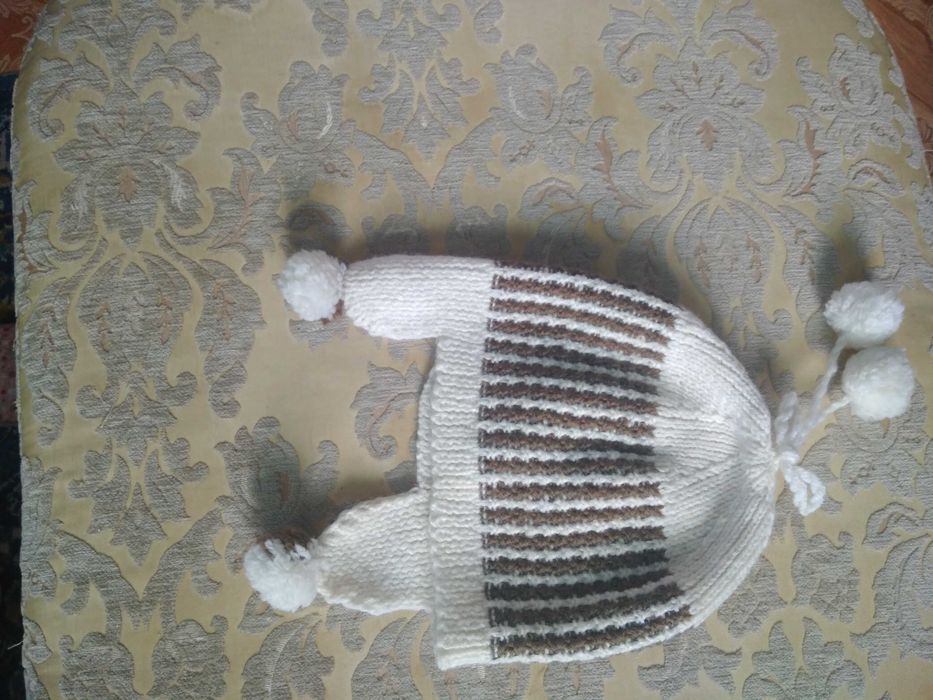 Шапочка для девочки 7-10 лет и рукавицы