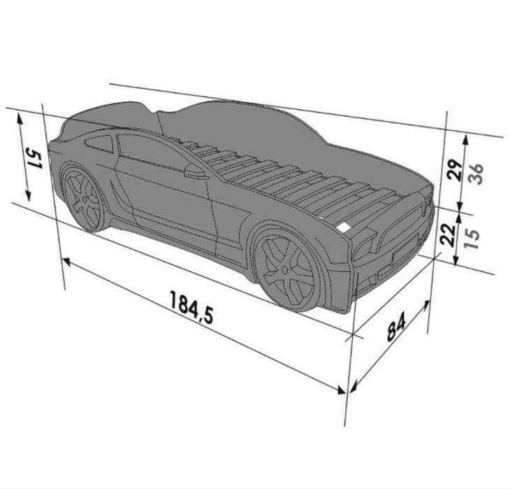 Кровать машинка