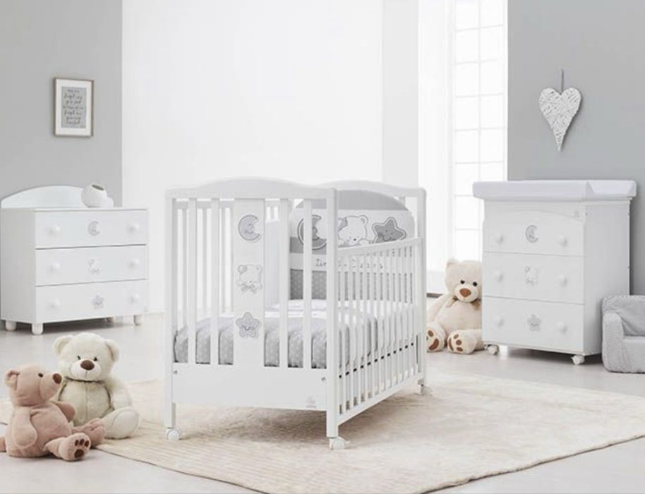 Луксозно италианско бебешко легло Italbaby Baby Dream – Масивно дърво