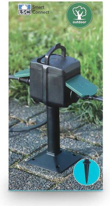 Priză exterioară SMART dubla wifi wireless noua