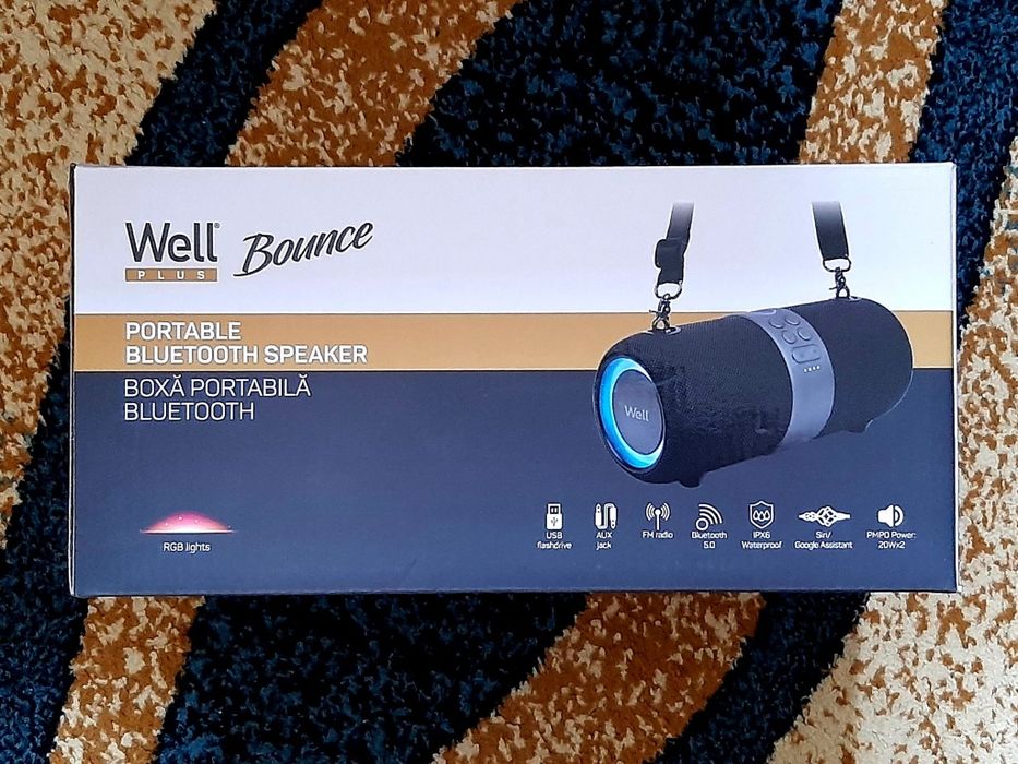 boxă bluetooth 2 x 20w nouă