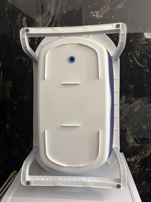 Cadita de baie bebe U-Grow albastra