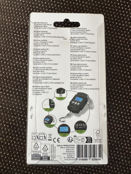 Cantar digital de pescuit (nou)