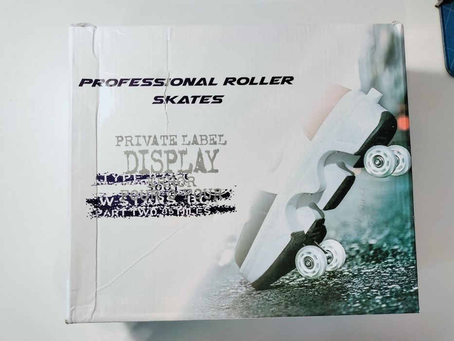 Роликовые кроссовки 4 PRO ROLLER белый 38