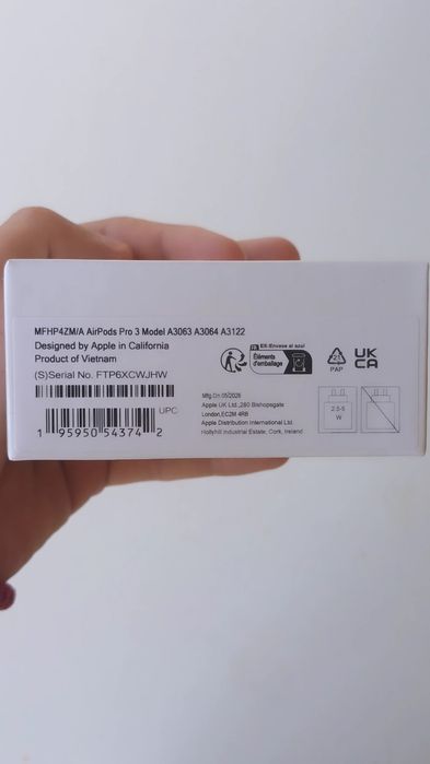 Airpods pro 3 Гаранция/Фактура към емаг/apple.