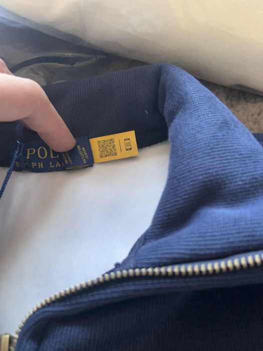 Pulover Polo Ralph Lauren Quarter Zip Albastru