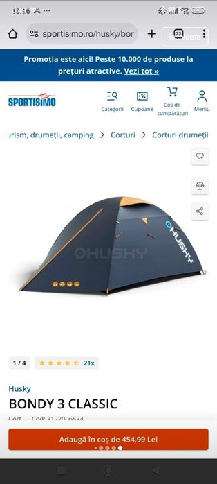 Cort Husky Bondy 3 Clasic Nou cu eticheta