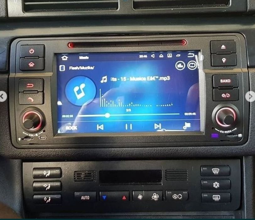 Navigație 2 GB Ram BMW E46 dedicată wi-fi BT YouTube USB Waze internet