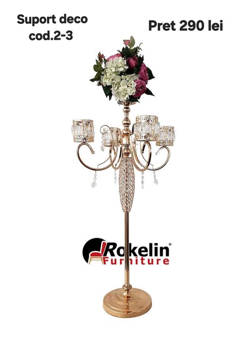 Suporti decoratiuni pentru mese evenimente