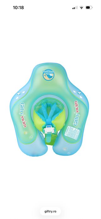 Colac pentru inot bebelusi cu sustinere pentru siguranta !