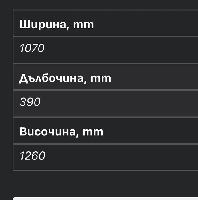 Шкаф с две врати