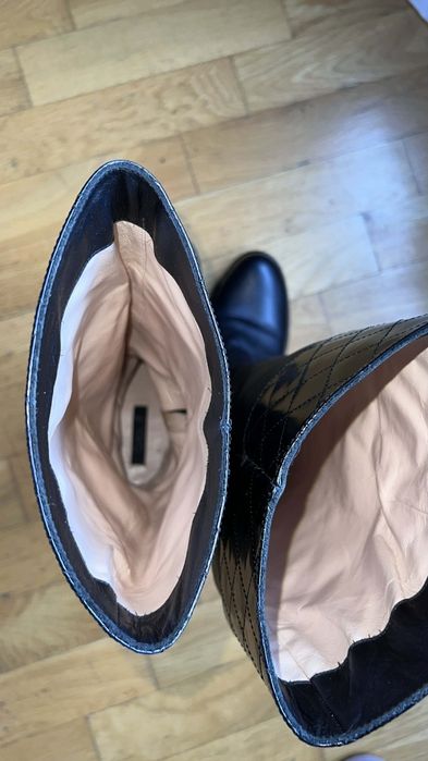 Cizme damă Musette (Cristina B.) din piele neagră – toamnă–iarnă, mări