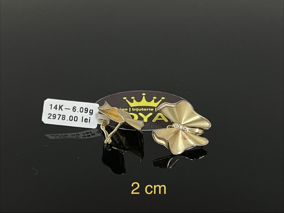 Bijuteria Royal CB : Cercei dama aur 14k 6,09gr