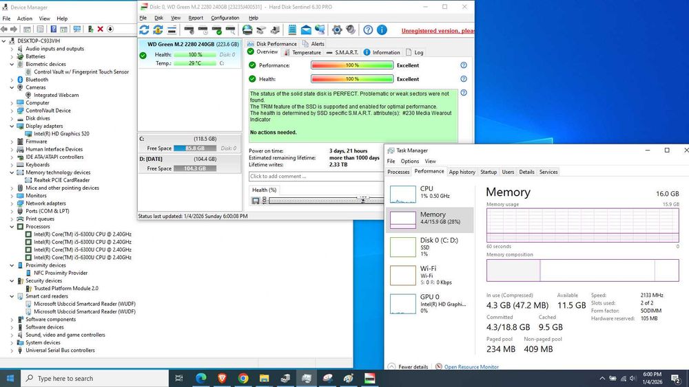 Laptop Dell E7470 16GB RAM i5-6300u 240GB SSD NFC SC taste luminate