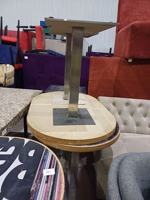 Стол, овальный стол, стол на двух ножках