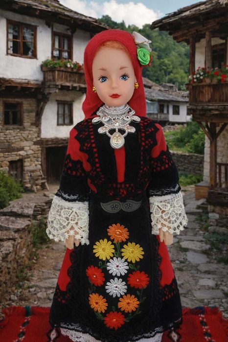 Сувенирна кукла Калина с Тракийска народна носия