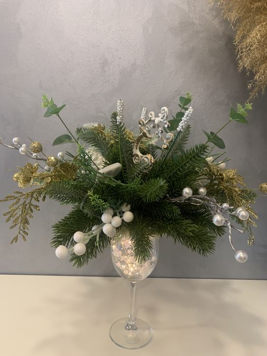 Новогодняя композиция на стол